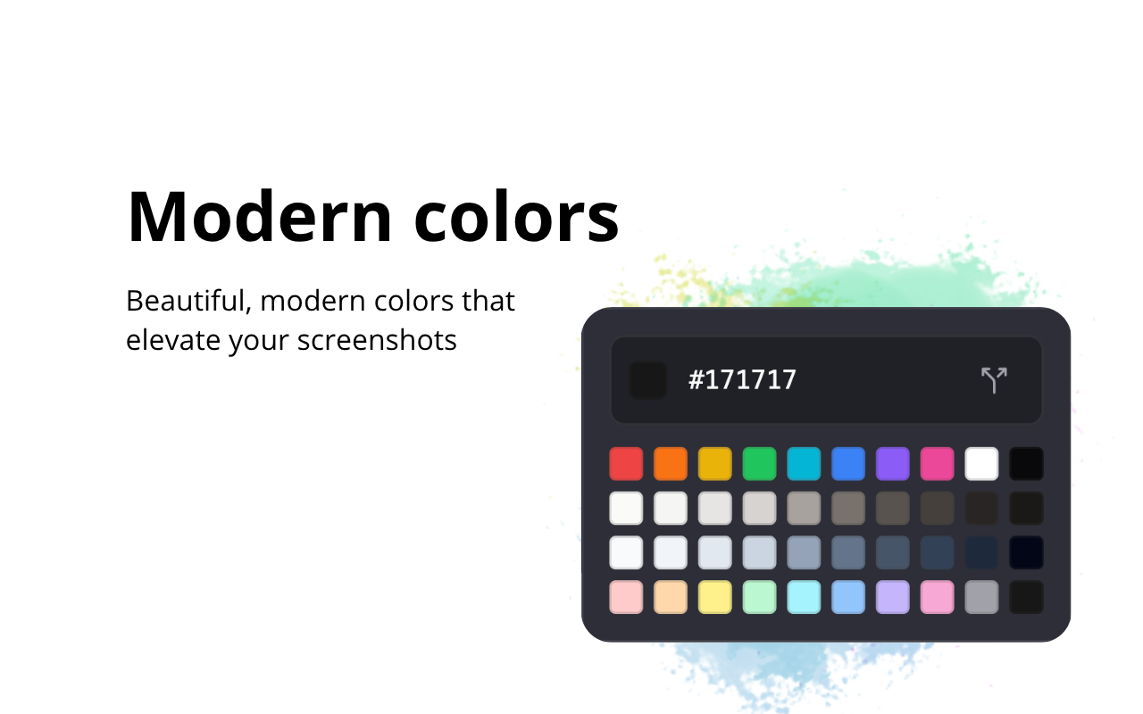 Modern color picker for annotations